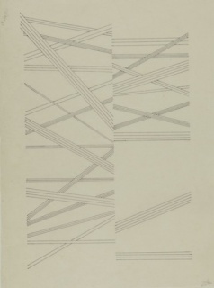 Lygia Pape, Desenho (Drawing), 1961. Ink on Japanese paper, 45 x 33 cm. © Projeto Lygia Pape. Courtesy Projeto Lygia Pape and Hauser & Wirth. Photo: Paula Pape