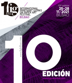 Cartel de FIG Bilbao 2021. Cortesía del Festival Internacional de grabado. FIG Bilbao