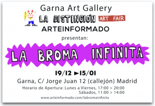 Presentación de LA DISTINCION - LA BROMA INFINITA en GARNA Art Gallery