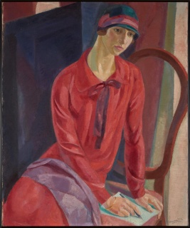 Daniel Vázquez Díaz_Mujer de rojo (1931) Cortesía de la Fundación Botín