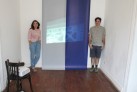 Johanna Unzueta y Felipe Mujica en una muestra conjunta en 2012. Cortesía de Casa E.