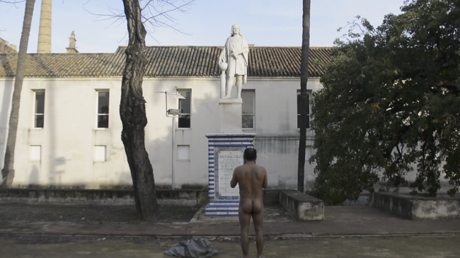 Colectivo Ayllu, "Ellxs andaban todxs desnudxs", 2018. Videos elaborados para la exposición “Devuélvannos el oro” en Matadero Madrid, 2018. Imagen cortesía del Colectivo Ayllu