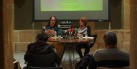 Xabier Gantzarain e Ikerne Badiola, en la rueda de prensa de presentación de Kalostra