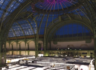 Vista del majestuoso techo de cristal del Grand Palais. Cortesía de Art Paris