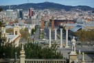 Imagen de la ciudad de Barcelona desde el MNAC