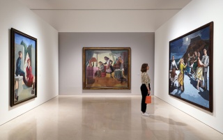 Vista de una de las salas de la exposición "Paula Rego". Cortesía del Museo Picasso Málaga