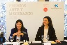 Elisa Durán, directora general adjunta de la Obra Social la Caixa, (izqda.) y Mercedes Basso, directora de la Fundación Arte y Mecenazgo