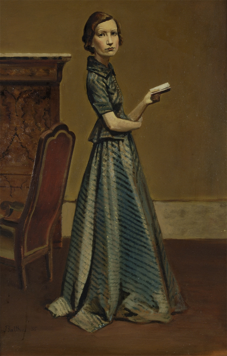 Portrait de Femme en Robe Bleue (1935) - Balthasar Klossowski de Rola - Balthus