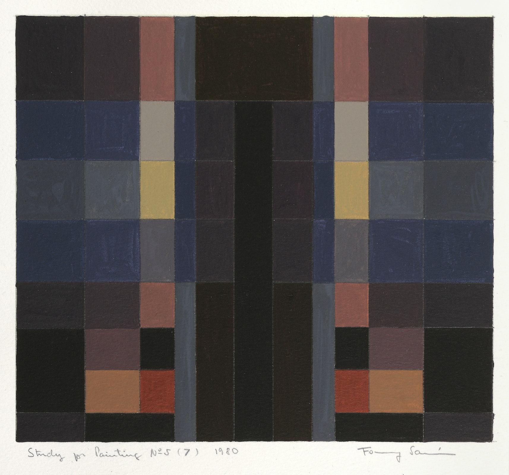 Study for Painting No. 5 (7), 1980 (1980) - Fanny Sanín