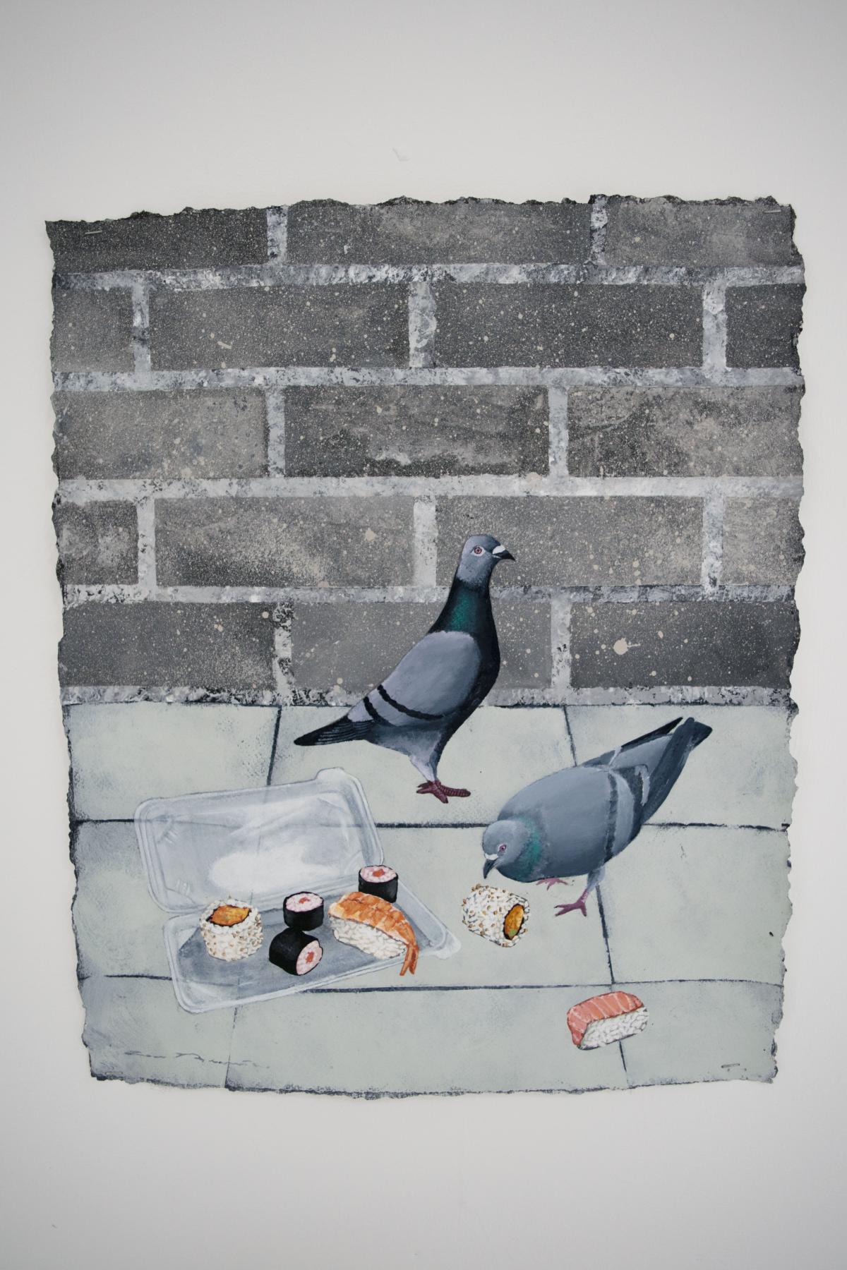 Still Life (Doves & Sushi) (2020) - Los Bravú 