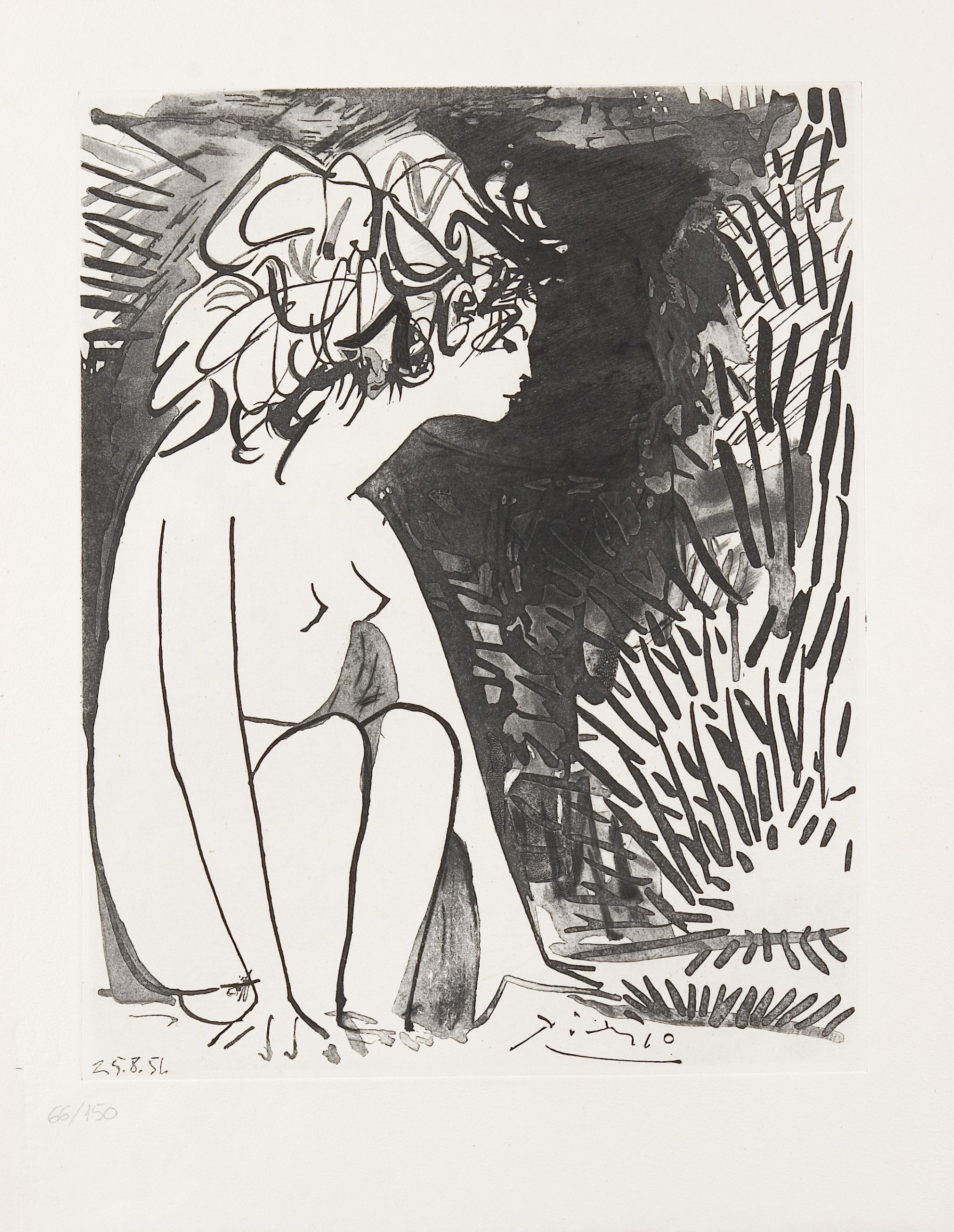 Chica agachada (1954) - Pablo Picasso