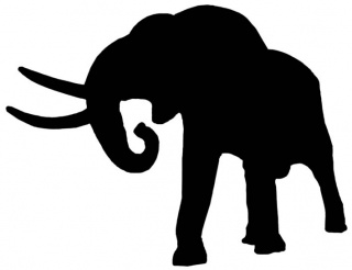 Logo elefante africano