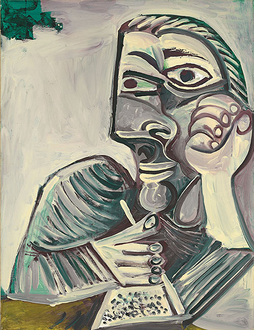 Buste d'homme écrivant (Autoportrait) (1971) - Pablo Picasso