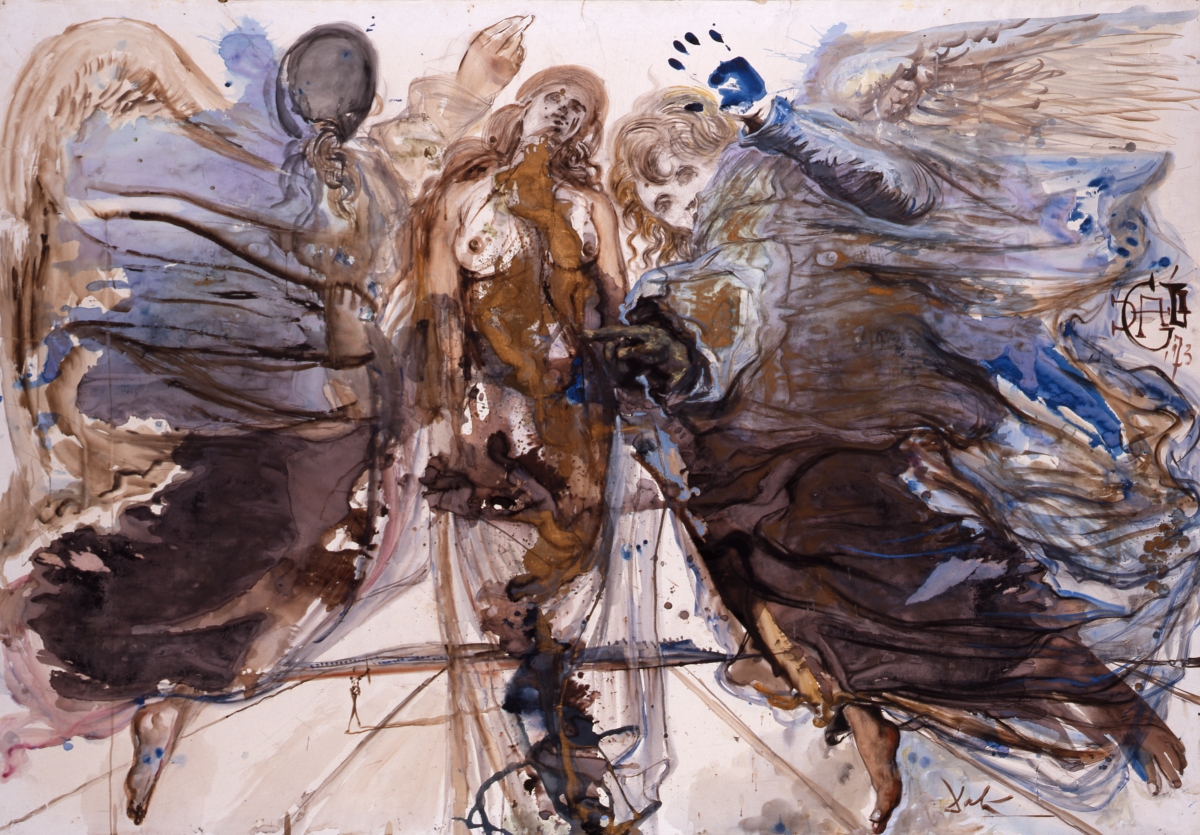 Metamorfosis de ángeles en mariposa (1973) - Salvador Dalí