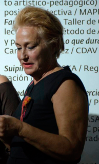 Concha Fontenla en la entrega del Premio Nacional de Curadoria de Cuba 2017. Cortesía de Factoría Habana