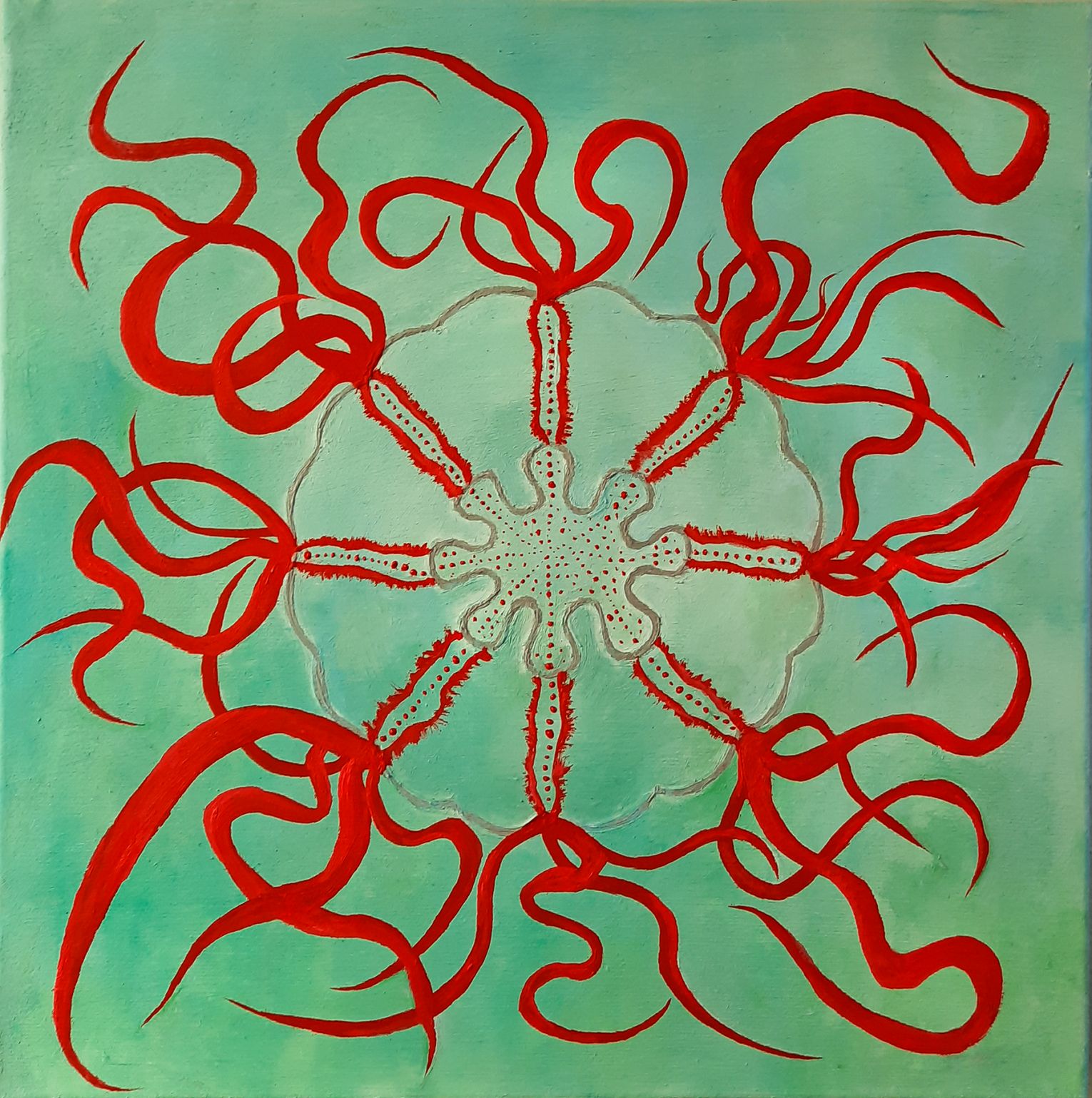 Medusa roja (2023) - Román Pintado Garabito