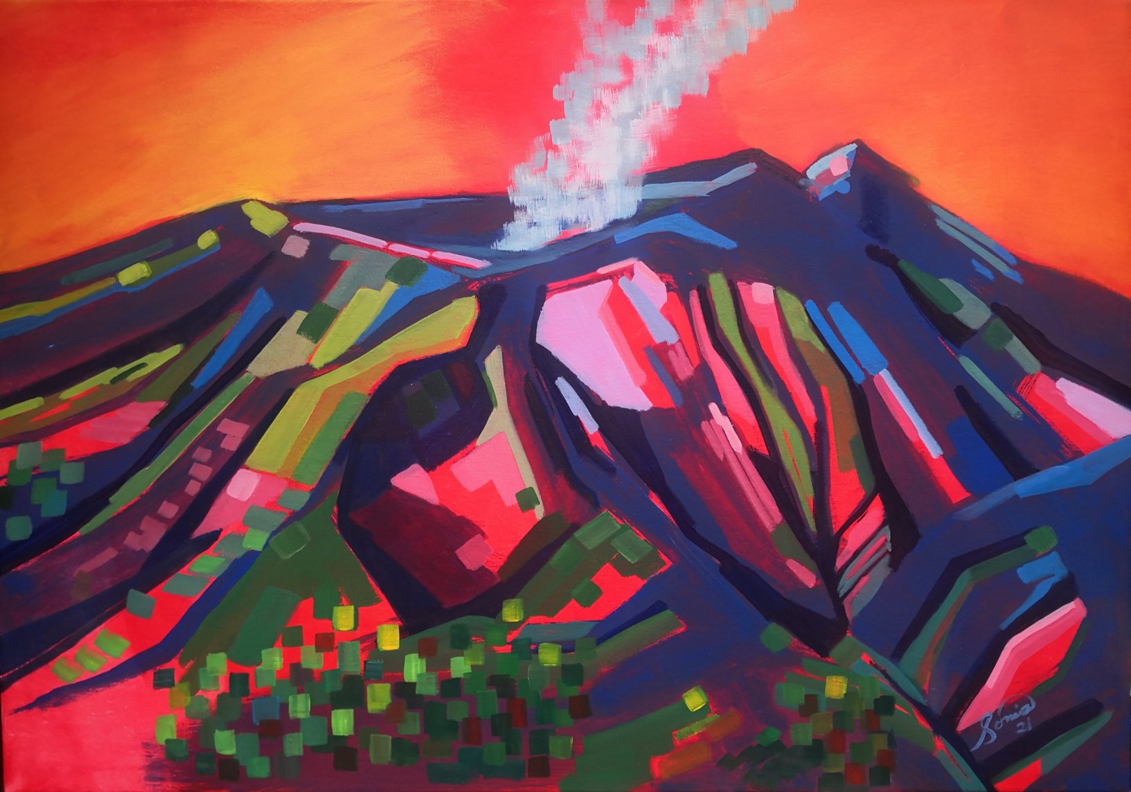 Volcán Rincón de la Vieja (2021) - Sonia Mora - Soniafinearts