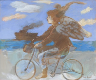 Hermes en bicicleta