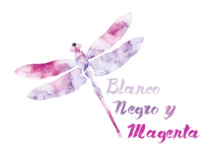 Logo Blanco, Negro y Magenta