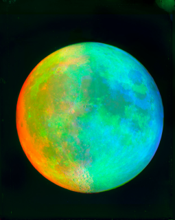 Moon (false colouring)