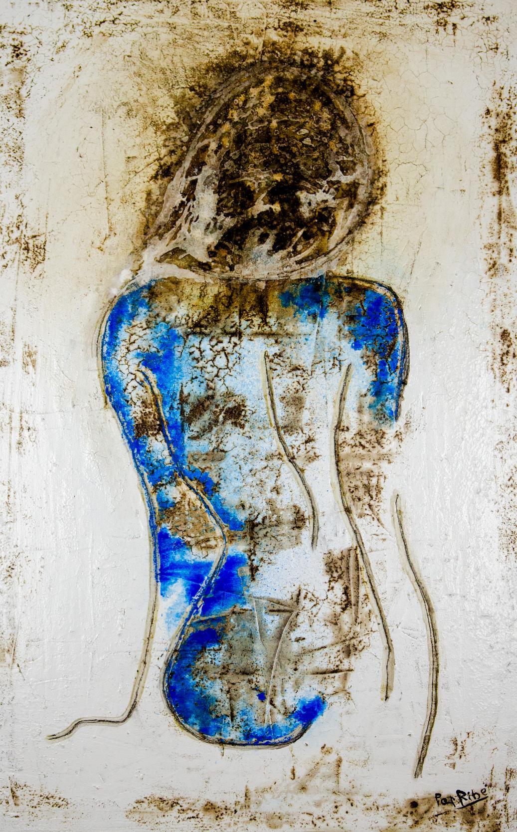 Mujer azul de espaldas (2022) - Jose Maria Ribé - Pep Ribé