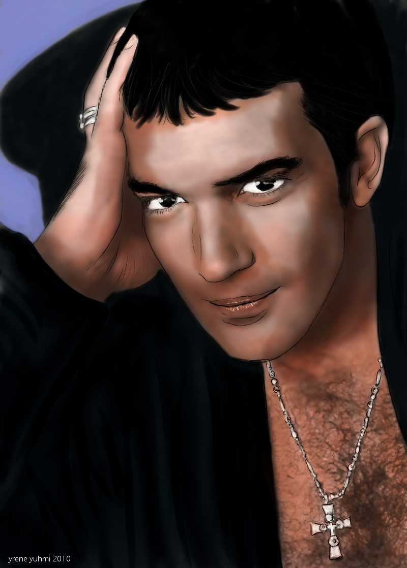 Antonio Banderas -retrato- (2010) - Irene R. Rodriguez - Yrene Yuhmi