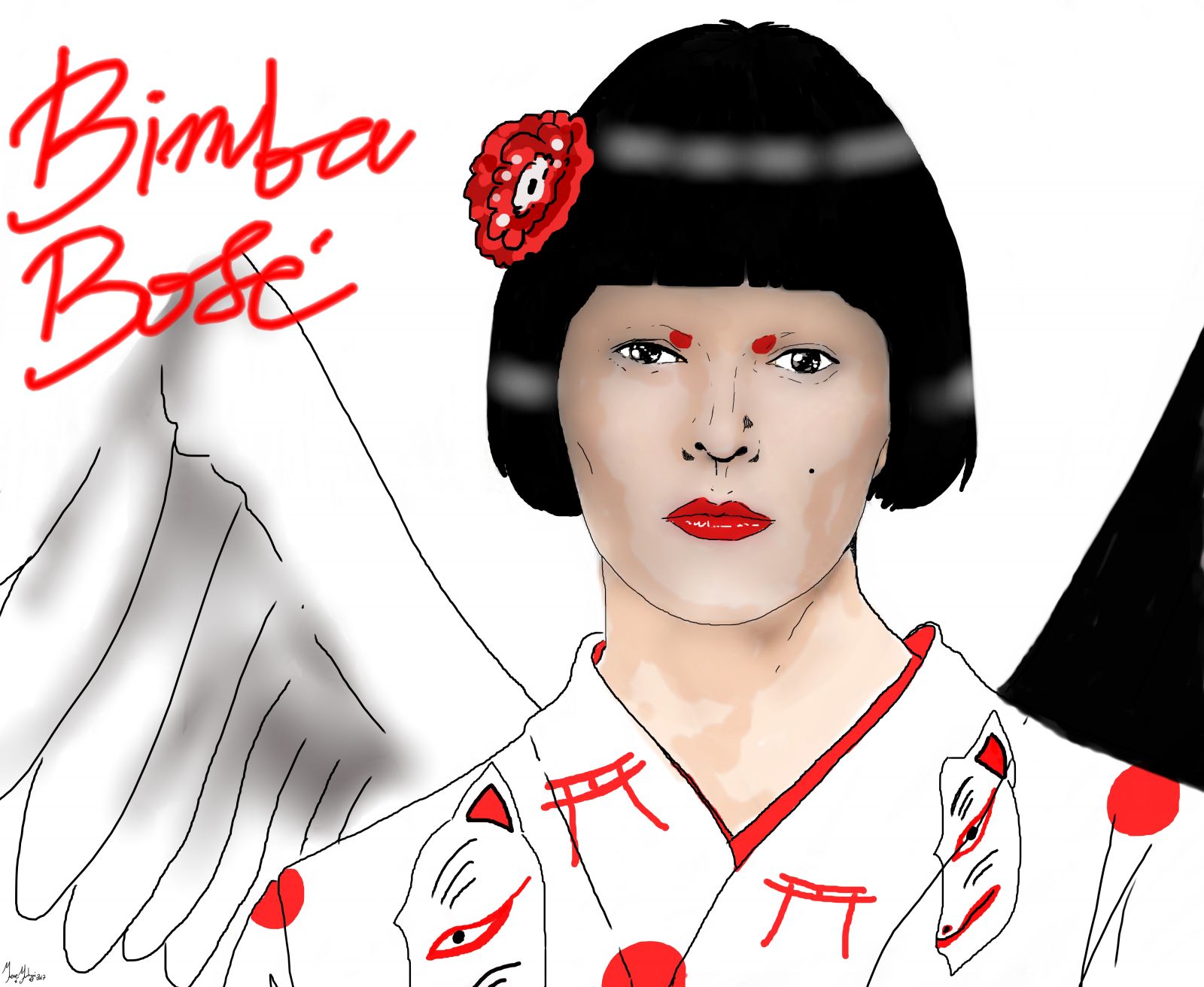 Homenaje a Bimba Bosé -retrato- (2017) - Irene R. Rodriguez - Yrene Yuhmi