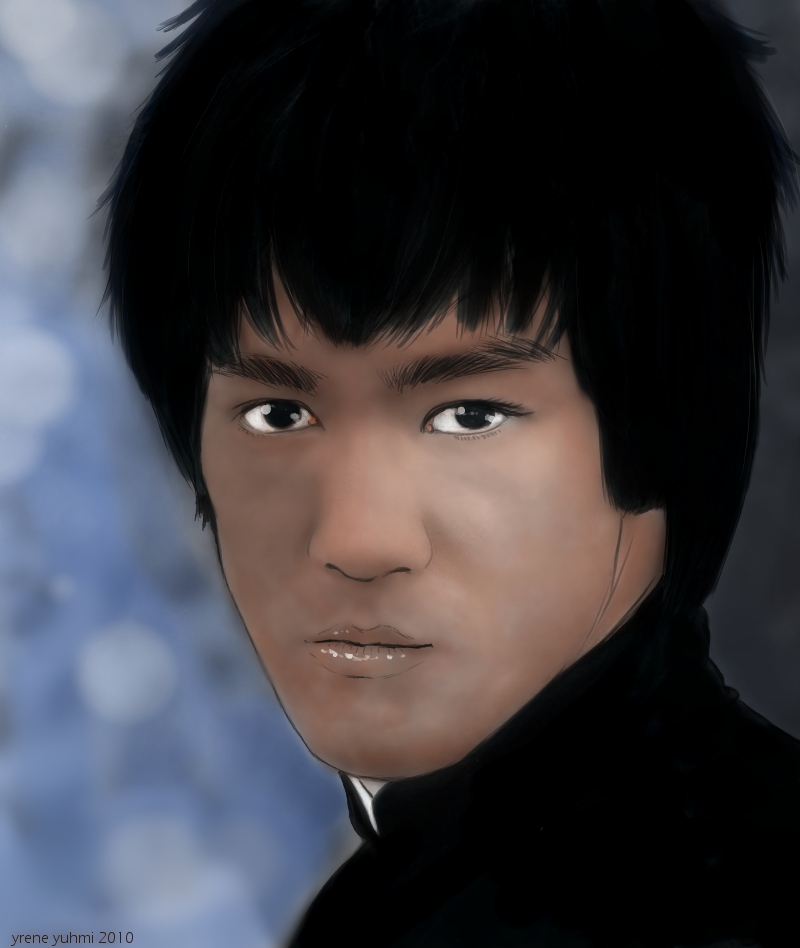 Bruce Lee -retrato- (2010) - Irene R. Rodriguez - Yrene Yuhmi