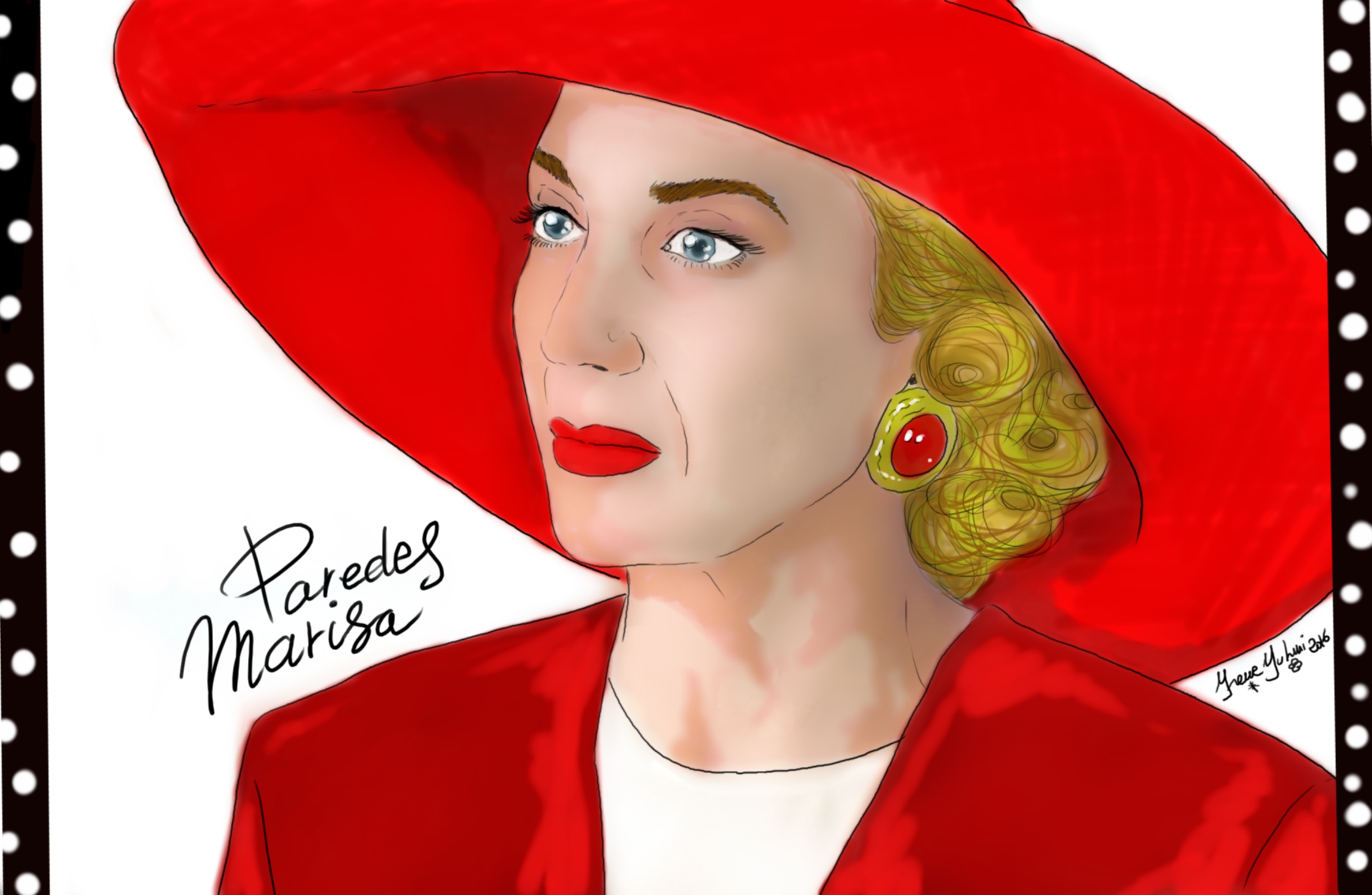 Marisa Paredes - retrato - (2016) - Irene R. Rodriguez - Yrene Yuhmi