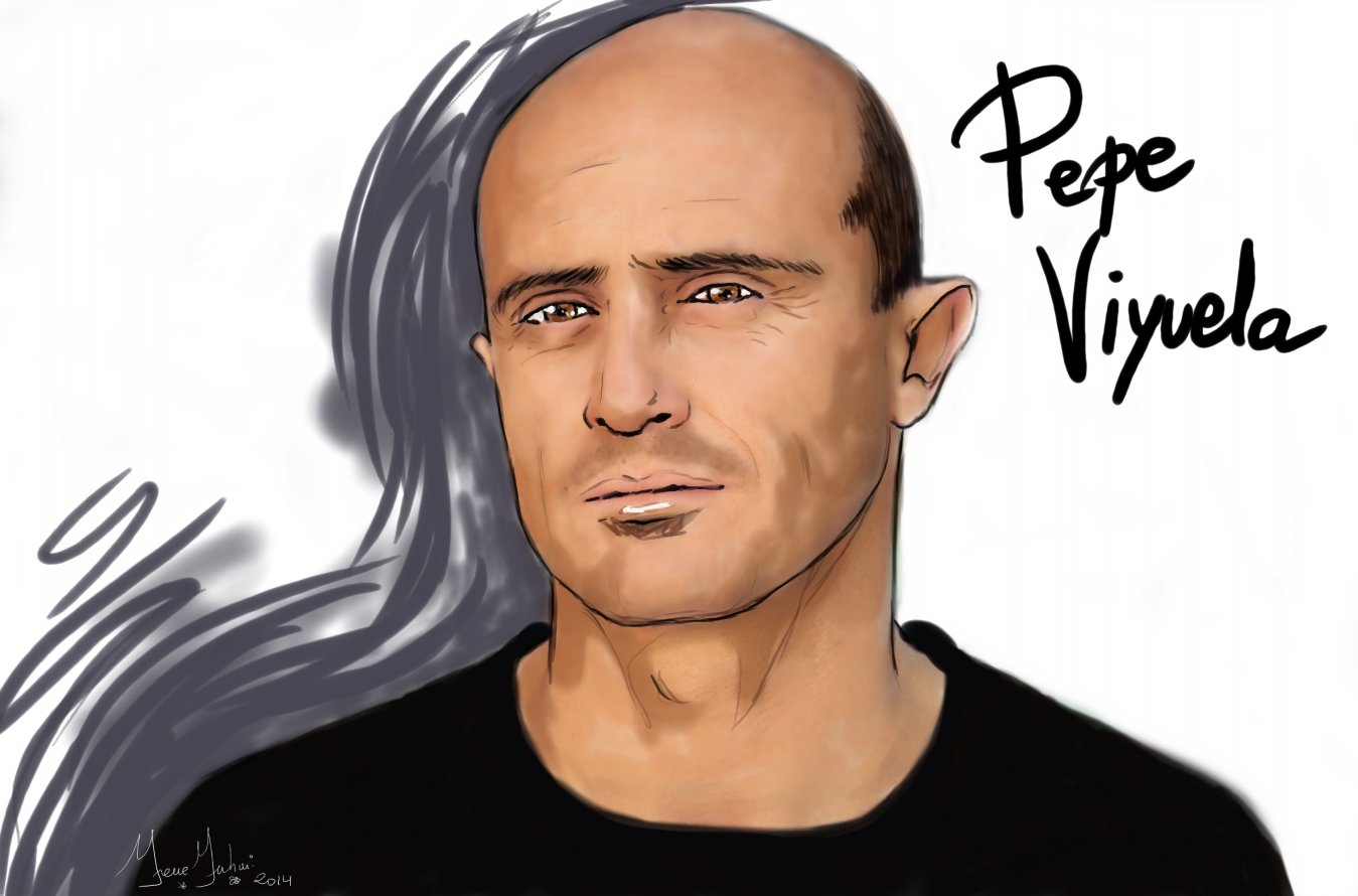 Pepe Viyuela, retrato (2014) - Irene R. Rodriguez - Yrene Yuhmi