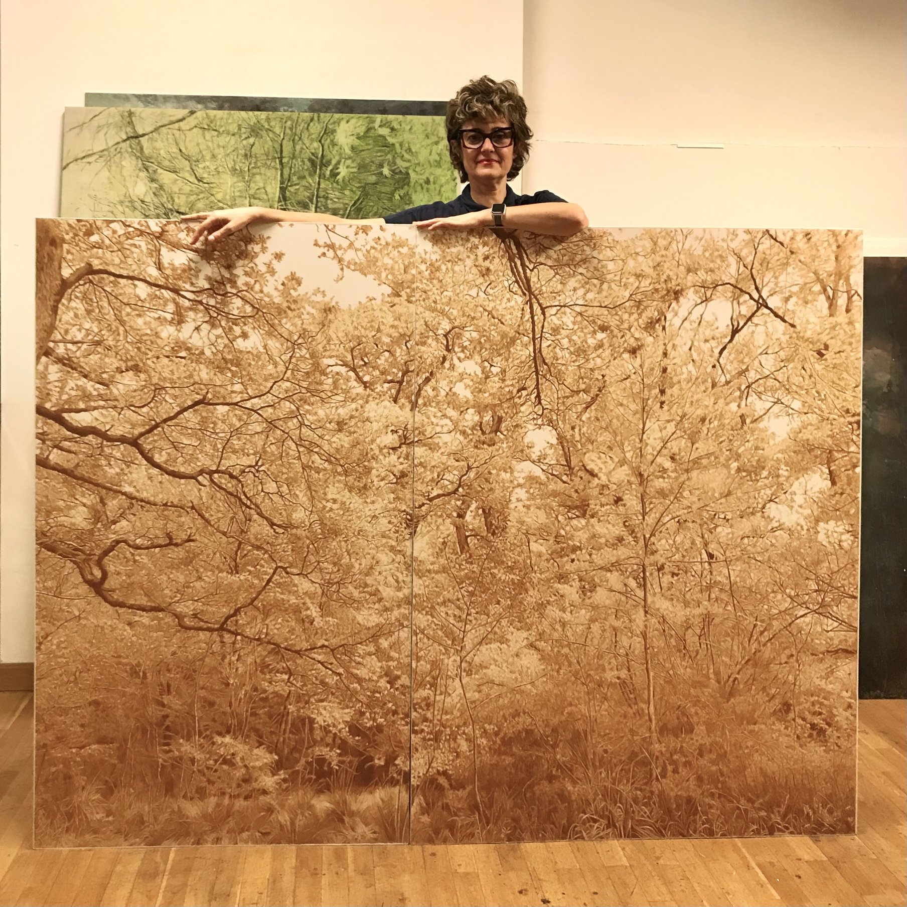 Brown Ochre, Diptych. (2023) - Conchita Bardají