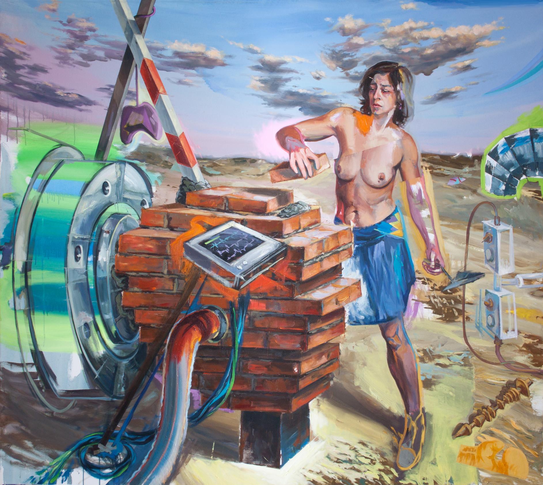 “Muro-transmisor de inyección” (2012) - Juana González