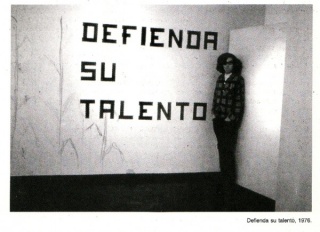 Defienda su talento, 1978 Mural. Cortesía de ARTBO y Galería Casas Riegner