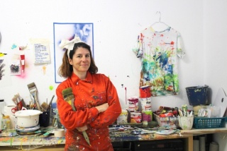 Ana Beltrá en su estudio