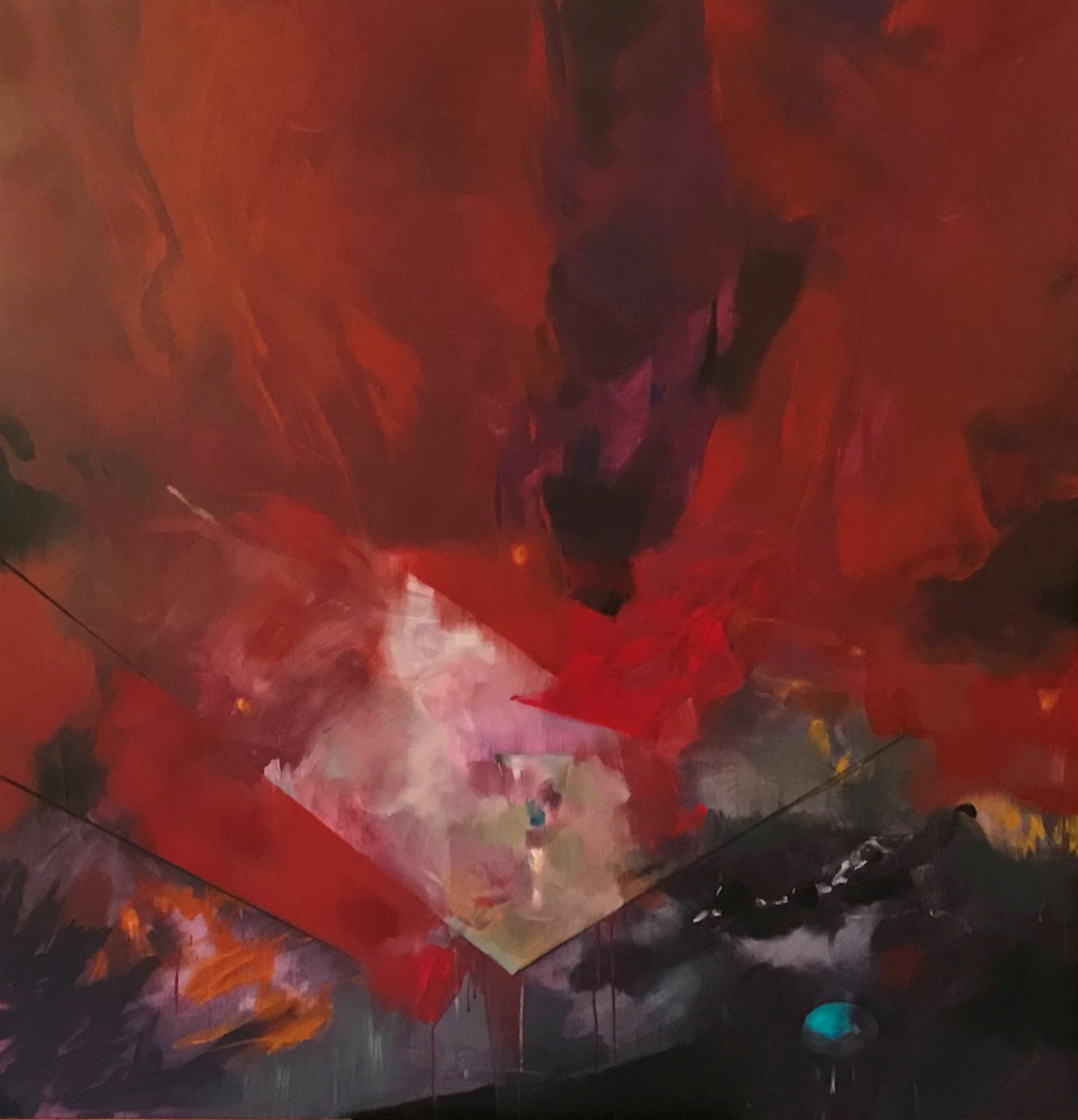 Proyecto OPERAS “Mirada sobre la libertad a través de la Opera “ Acrílico sobre tela 150 x 150. 2018 (2018) - Montserrat Clausells