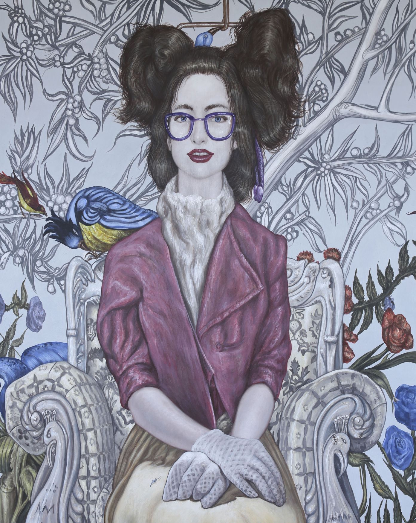 Blue Birds and Purple Glasses (2024) - Carlos Gamez de Francisco